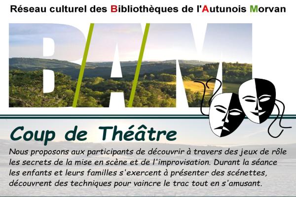 Animation Théâtre Avec le Réseau des Bibliothèques CCGAM Couches