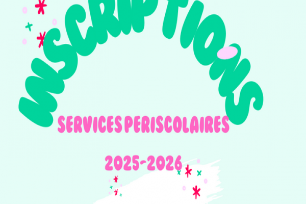 Inscriptions Cantine, Garderie