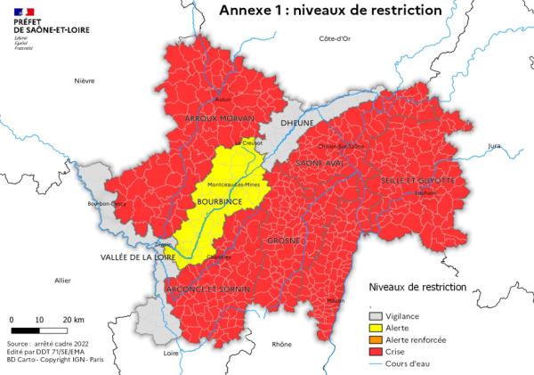 Restrictions temporaires de certains usages de l'Eau : Arrêté du 7 septembre 2023