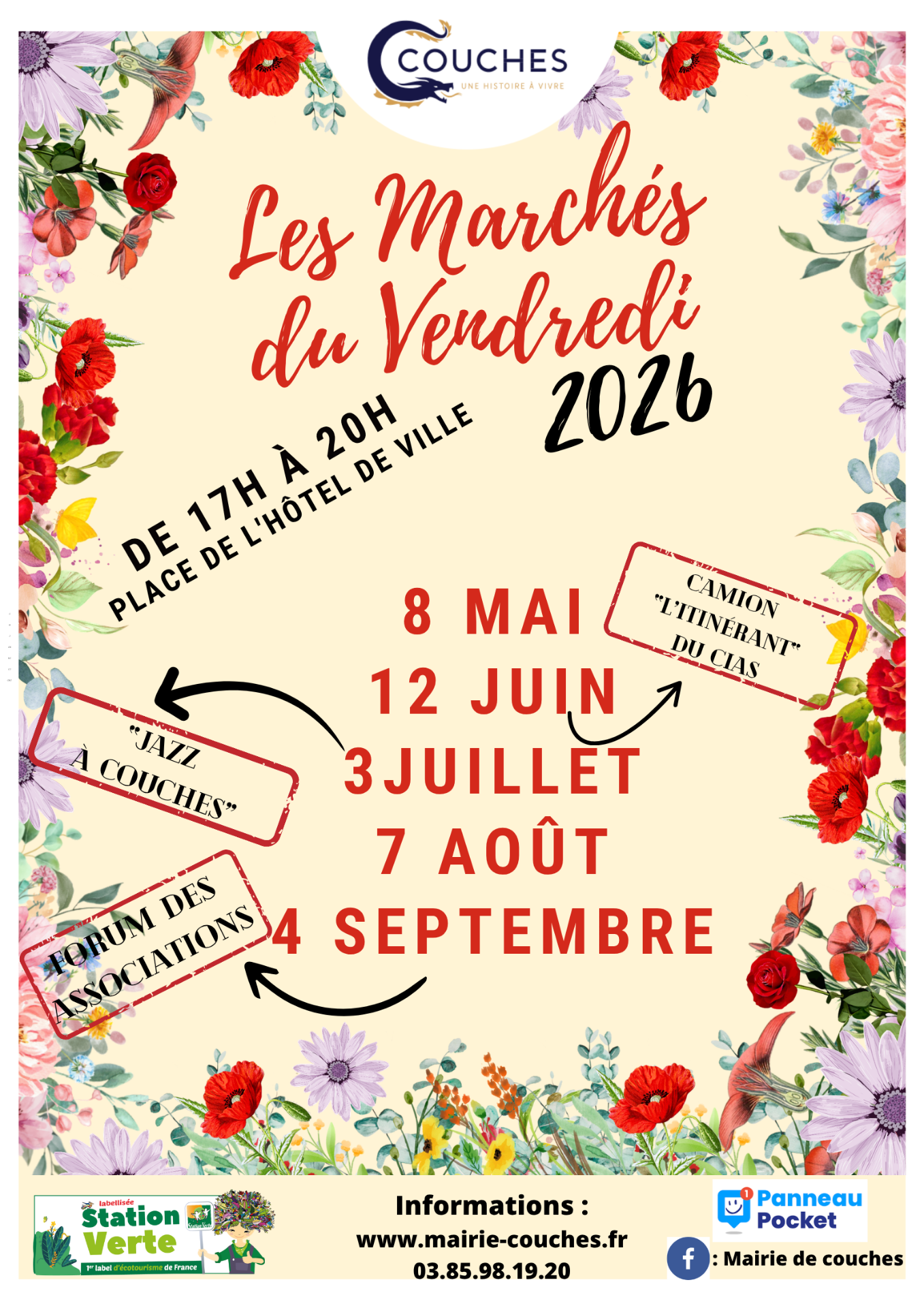 Dates des marchés 2026