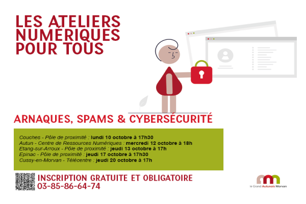 Atelier Numérique Arnaques, Spams et Cybersécurité Couches CCGAM