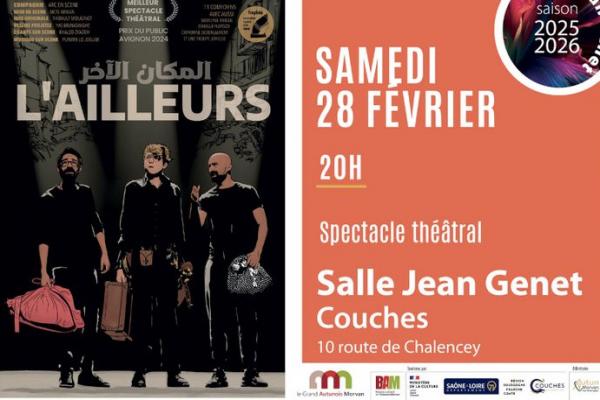 Spectacle théâtral : L'Ailleurs Salle Jean Genet samedi 28 février 20h00