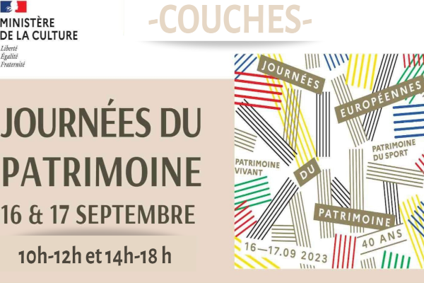 Journées du Patrimoine : Visitez Couches