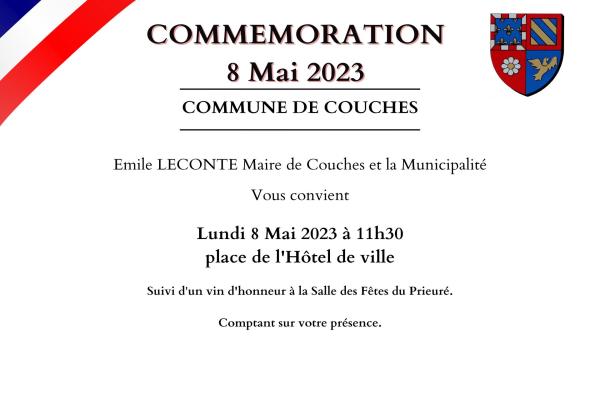 Cérémonie du 8 mai Couches