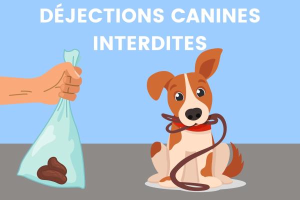 déjections canines INTERDITES