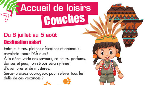 Centre de loisirs Ete 2022 Couches CCGAM 3 à 12 ans